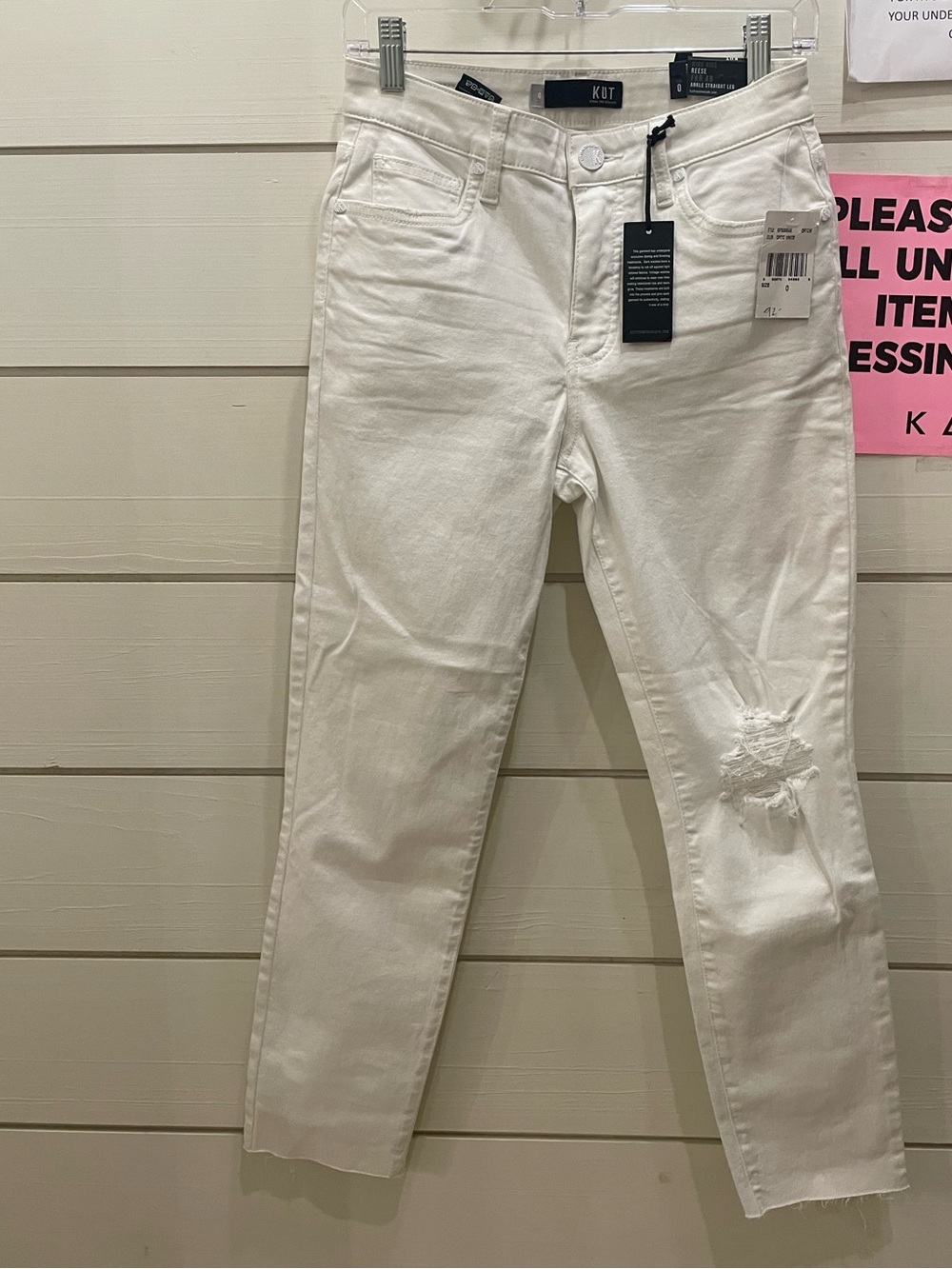 Kut From The Kloth Ankle Straight Leg Jeans